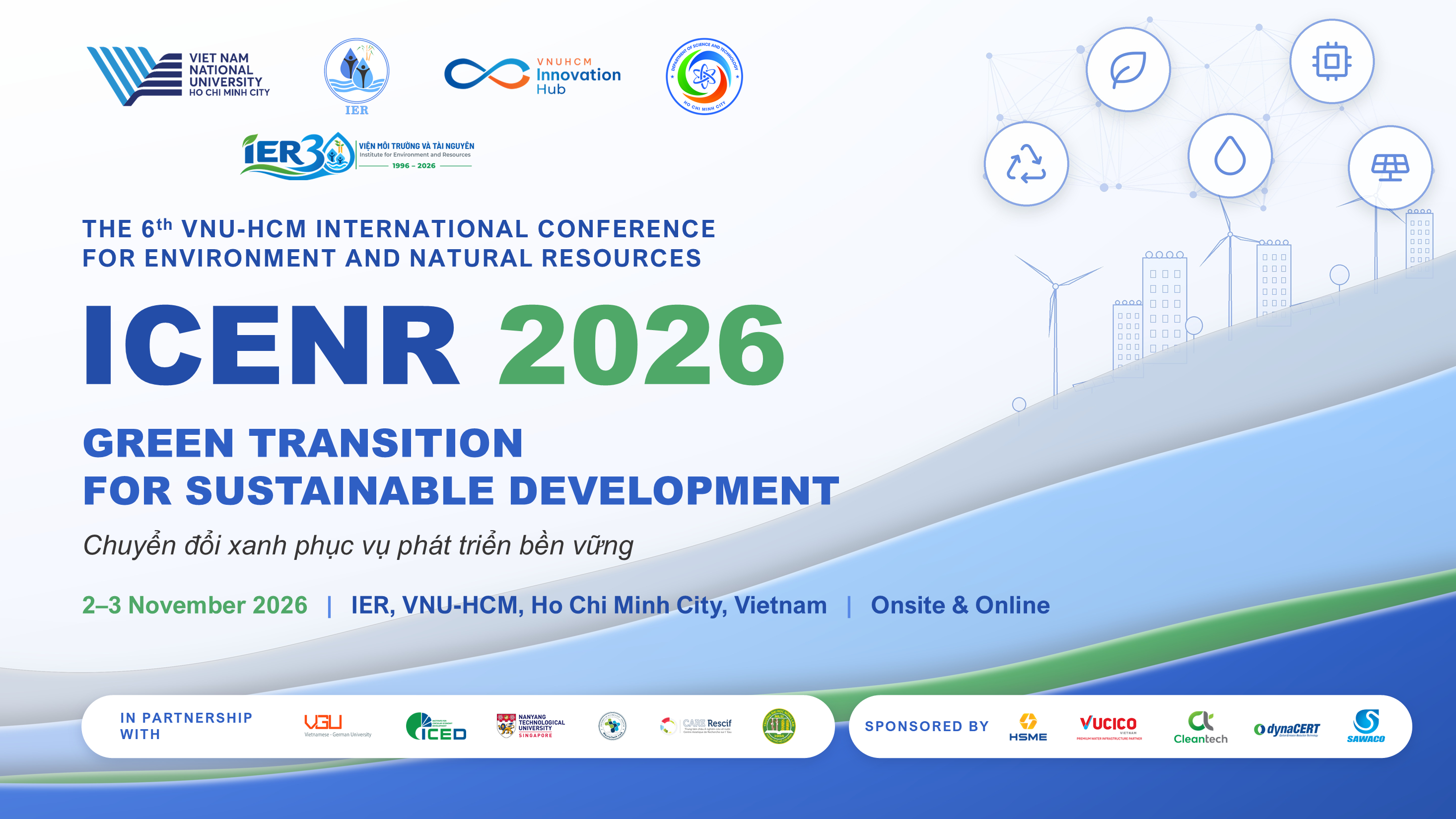 THÔNG BÁO CHƯƠNG TRÌNH HỘI THẢO QUỐC TẾ ICENR 2026