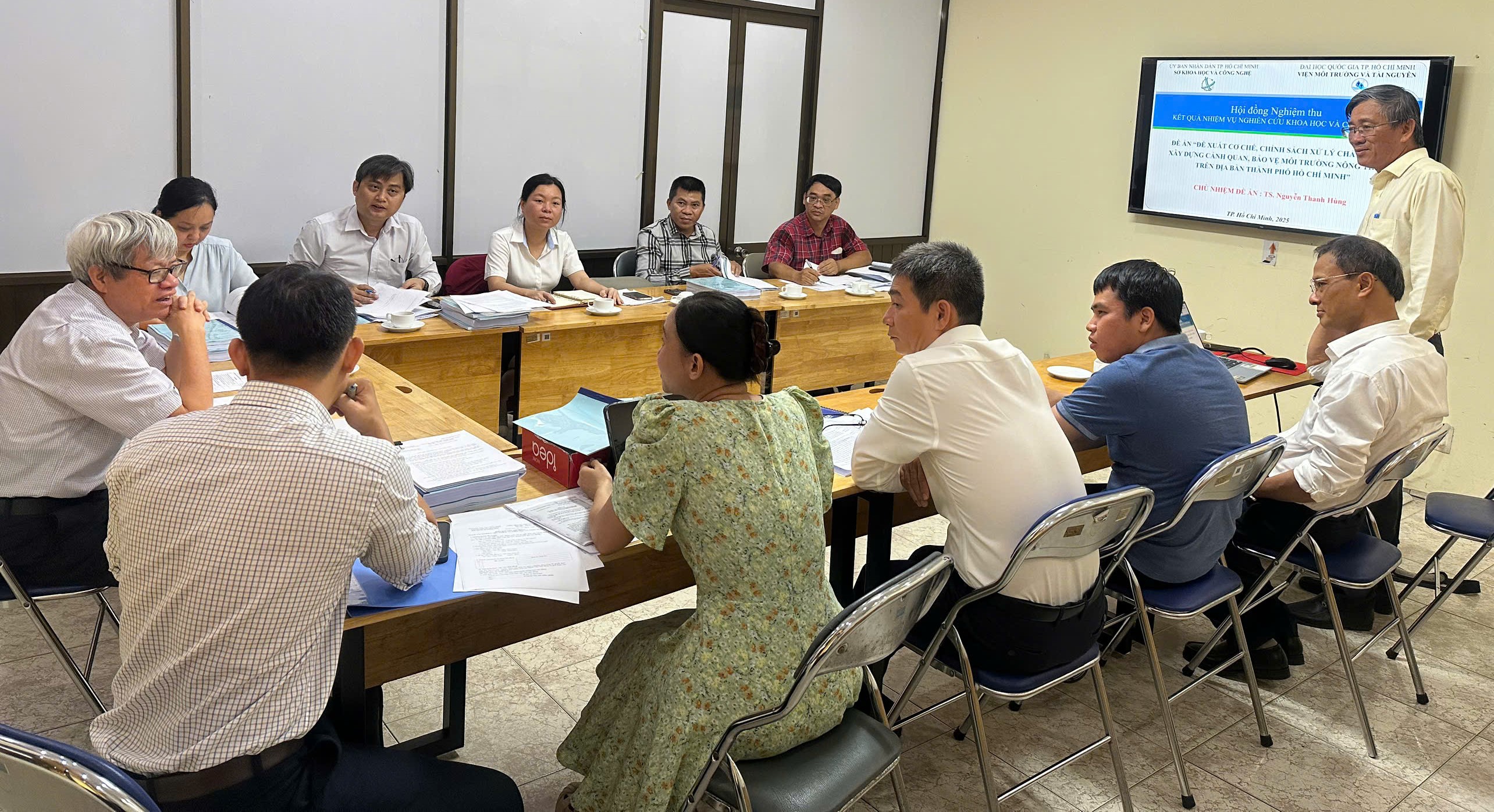 Nghiệm thu nhiệm vụ KH&CN về chính sách môi trường nông thôn tại TP.HCM